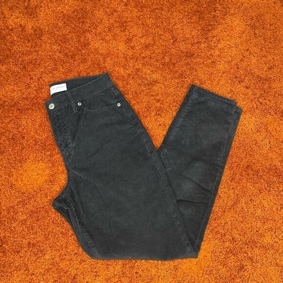 Old Navy O.G  straight jeans Black corduroy size 2 - Picture 1 of 5